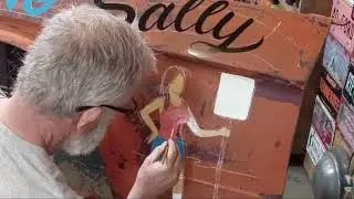 Vintage Style Mustang Sally Sign