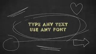 Chalkboard Writing After Effects Templates