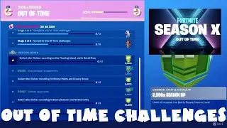 (Chapter 1) EVERY Visitor Recordings Out of Time Challenges Season 10 Guide - Fortnite Battle Royale