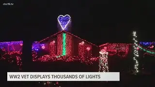 East Texas WWII veteran's annual Christmas lights display brings smiles during pandemic