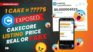 CakeCore Airdrop Price Reveal 😲 1$ , 3$ , 7$ 😠 @FukraInsaan @ElvishYadavVlogs