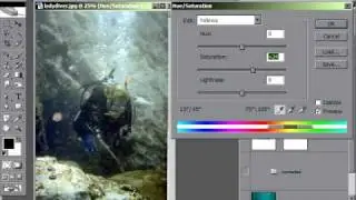 Photoshop: Underwater color correction