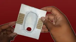 पेपर से बनाया हुआ toilet commode 