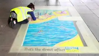 Ambient Media - Direct Holidays 'The Direct Effect' Chalk Art