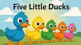 Five Little Ducks | Kids Counting Song & Preschool Learning Rhyme | Baby Bubbles