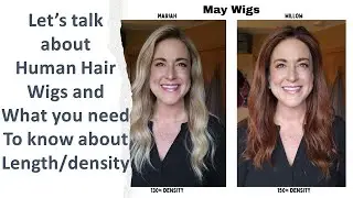 May Wigs Marissa and Willow - human hair wigs in 2 densities