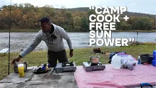 Campground Cooking + Solar Power ⚡ Easy One-Pan Meal & BLAVOR (Balvor) Solar Charger Review
