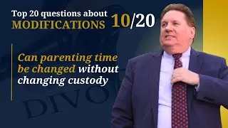 Can parenting time be changed without changing custody