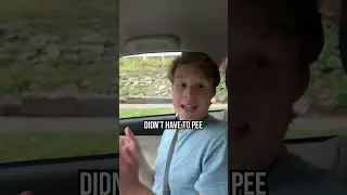 Trying to tell your dad you have to go to the bathroom on a road trip