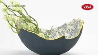 Viva Decor Creative Colors - Betonschale gestalten: Einfache DIY-Techniken #decoupage #decoration