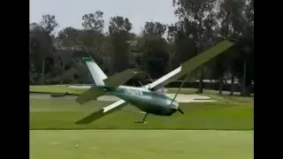 Emergency Landing: Cessna 172 Touches Down on Riviera Golf Course