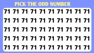 Find the odd number | spot the difference number | oddity spoting