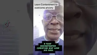 Learn contentment to overcome anxiety