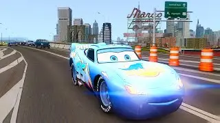 Crazy Rayo Dinoco McQueen Crashes - GTA 4 Real Car Crashes Ep.2