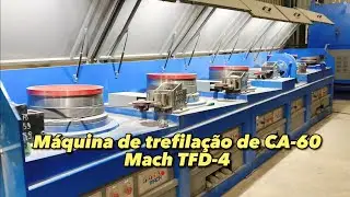 Produza seu pr&oacute;prio a&ccedil;o CA-60 - Trefila de 4 passes da Mach maquinas - 20 tons por turno