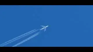 Atlas Air 747-400 Miami to Amsterdam over Liverpool Airport