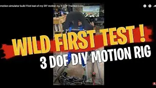 DIY motion simulator build  First test of my DIY motion rig.  3 DOF Traction Loss.