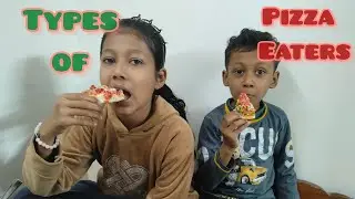 Types of Pizza Eaters 🍕 || Pizza Lovers Types || Kids and Pizza || Jiya and Samyak Banter 
