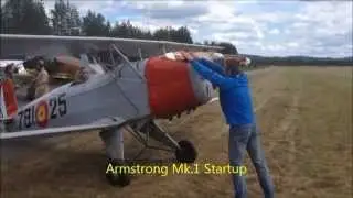 B&uuml;cker Jungmann and Tiger Moth startup