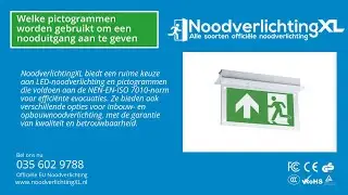 Welke pictogrammen worden gebruikt om een nooduitgang aan te geven? | NoodverlichtingXL
