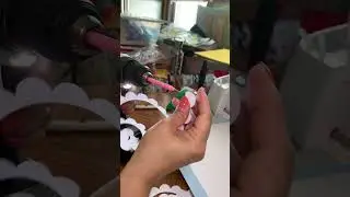 Rolling flowers with drill shadow box cricut