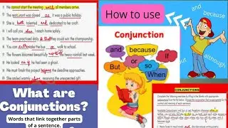 CONJUNCTIONS WORKSHEET