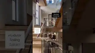 Modular staircase railing system