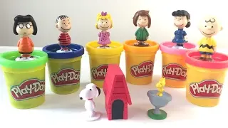 Play toys with Play doh & Snoopy and Charlie Brown / Peanuts - Play video for Kids - Charlie Brown