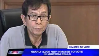 Bilibid inmates to cast votes