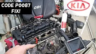 KIA OPTIMA CODE P0087 FUEL RAIL SYSTEM PRESSURE TOO LOW