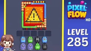 Pixel Flow Level 285 Solution Walkthrough