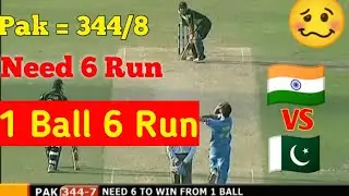 India Vs Pakistan 2004 1st ODI , What a Nail Biting Thriller Match India Vs Pakistan Match Highlight