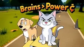 Dog vs Cat Race! 🏁 Kids Funny Cartoon  Sport Cartoon for Kids