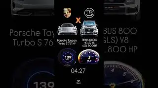 Porsche Taycan Turbo S 761 HP vs BRABUS 800 (GLS) V8 4.0L 800 HP