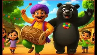 🎪Kalu Madari Aaya| कालू मदारी आया |Funny Monkey Dance Song | Hindi Nursery Rhyme for Kids | Baalgeet