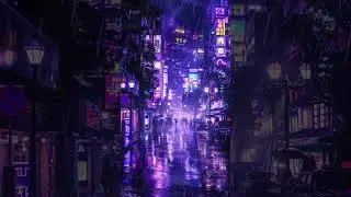 Cyberpunk Rain 🌌 528Hz Sleep Lofi | Relaxing Night in the City #Shorts #Cyberpunk