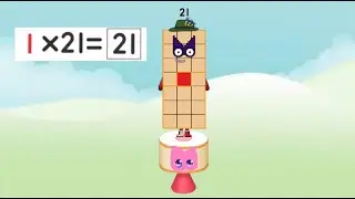 Numberblocks 21 times table