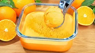 Всего 3 Ингредиента! Вкусное Апельсиновое Мороженое! Быстро за 5 Минут!