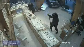 Smash and grab at the jewellers