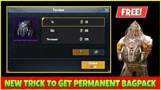 How to Get Permanent bag Skin In  Pubg Mobile || Pubg cobalt storm backpack Permament