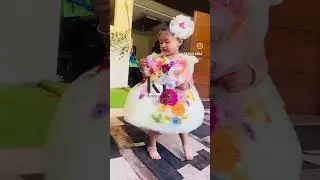 Butterfly theme: Pastel Lemon Floral Birthday dress