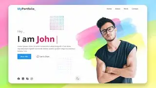 Personal Portfolio Website using Html CSS and Javascript | Animated Portfolio Website
