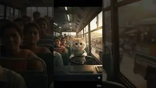 Cat Driver on Bus Stand | Hard Worker on Indian Roads  #catstory #cat #cuteanimal
