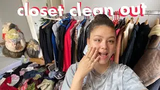 Huge closet clean out!! ⋆｡°✩ Decluttering + friends clothing swap