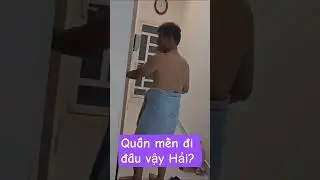 Nguyen Thanh Hai caused a stir by walking around the house wrapped in a blanket. #humor #entertai...