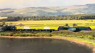 DRS class 68s taking the nuclear flasks to Georgemas Junction