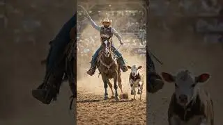 Cowboy Precision in Motion 🤠🐎 | Cinematic Rodeo Moment
