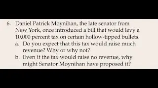 Daniel Patrick Moynihan, the late senator from New York, once introduced a bill that would levy a 10