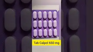 Tablet Calpol 650 mg (Paracetamol) I Medicine 💊 for Fever I #medicine #calpol #paracetamoltablet
