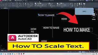 How to scale  text in autocad || scale normal text in autocad  #autocad #autocadtext